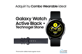 Combo Galaxy Watch Active Black con Technogel Stone